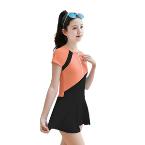 Maillot de bain fitness à séchage rapide pour femmes et adolescentes, motif floral personnalisé, en nylon et élasthanne imperméable, ensemble 2 pièces avec slip de bain, OEM ODM - Product Image 5