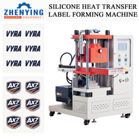 Machine automatique de formage d'étiquettes thermocollantes en caoutchouc, machine de fabrication de badges en silicone multicolores pour vêtements de sport