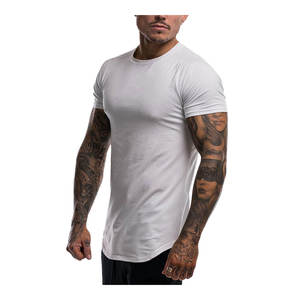 T-shirts pour hommes 100% coton, coupe décontractée, col rond, couleur unie, style sport, coupe régulière - Product Image 3