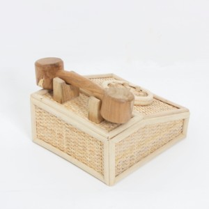 Jouets éducatifs pour bébé, téléphones en bois, téléphones en rotin naturel, prix compétitif - Product Image 6
