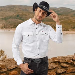 เสื้อเชิ้ตเชื่อม FR น้ำหนักเบา ทนไฟ ป้องกันไฟไหม้ เสื้อเชิ้ตผู้ชาย คุณภาพสูง ผ้าฝ้าย 100% เสื้อเชิ้ตทำงานสำหรับผู้ชาย เสื้อเชื่อม FR - Product Image 3