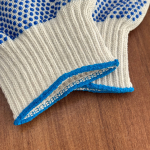 Gloves for General Purpose Safety Work Custom Logo <b>PVC</b> Dotted Gloves Cotton Knit Work Gloves Manufacturer for Industrial Safety - Product Image 5