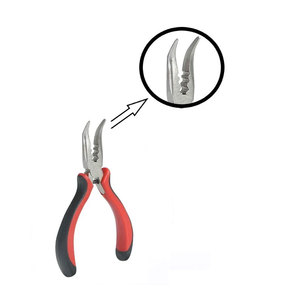 Pince professionnelle à 3 trous à embout incurvé pour extensions de cheveux, outil de coiffure de haute qualité pour une application de précision - Product Image 3