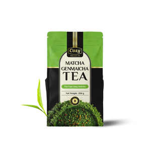 Factory Direct Supply Matcha Genmaicha Green Tea Leaves Bulk Refreshing <b>Roasted</b> Rice Matcha Tea Bubble Tea Ingredients Zip <b>Bags</b> - Product Image 1