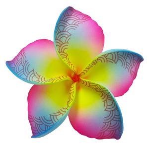 Hot Seller Thailand's Unique Tattoo Print Pattern Plumeria Frangipani <b>Foam</b> Flower Hairpins 100-Piece Pack for Girls - Product Image 1