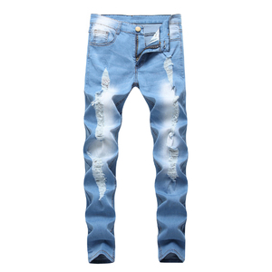 Jeans de Mezclilla para Hombre de Alta Calidad, 100% Algodón, Corte Regular, Estilo Urbano, Precio de Venta, Pantalones Vaqueros para Hombre - Product Image 3