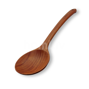 OEM Natural Eco Friendly Godiva Size M Teak Wood Ladle Sustainable Food Safe No <b>Paint</b> Halal Customized Wooden Soup Spoon - Product Image 4