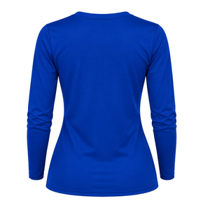 T-shirt personnalisé à manches longues pour femme Sigma Gamma Rho, col rond, en coton décontracté, avec logo personnalisé, vente en gros - Product Image 2