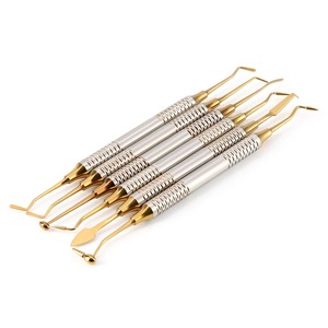BAFA SURGICAL INSTRUMENTS Juego de 6 Espátulas Dentales para Relleno de Composite, Acero Inoxidable con Recubrimiento de Titanio, Mango Grueso - Product Image 2