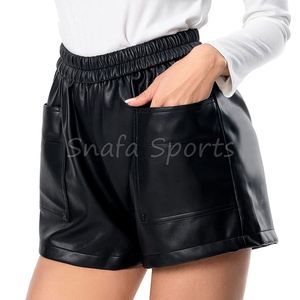 Shorts en cuir pour femmes sur mesure, vente en gros, coupe ajustée, nouvelle collection, qualité supérieure - Product Image 5