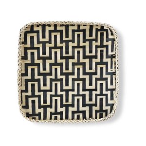 Square bamboo tray for decorating <b>home</b> wall & serving best selling eco-friendly fiber trays - Product Image 1