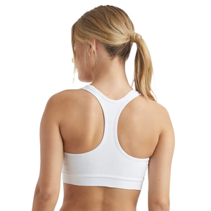 Custom <b>Women</b> Sports Bra Racerback Athletic <b>Crop</b> <b>Top</b> <b>White</b> Gym Fitness Activewear OEM ODM Wholesale Manufacturer - Product Image 5