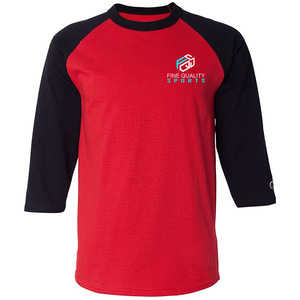 Camisetas Deportivas de Manga Raglán para Hombre, Logotipo Personalizado, Algodón Premium Transpirable, Ropa Deportiva Informal para Gimnasio, Estilo Béisbol - Product Image 4