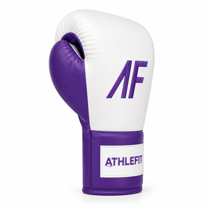 Guantes de Boxeo Personalizados con Bordado en Cuero Vacuno, con Cordones, Equipo Profesional de Entrenamiento de Combate con Protección de Espuma Multicapa - Product Image 2