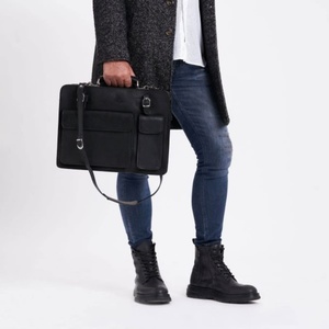 Luxury Leather Executive Briefcase <b>Bag</b> with Multi Pocket Design Vintage Office <b>Laptop</b> Messenger <b>Bag</b> for Business Travel - Product Image 3