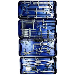 Kit de chirurgie vertébrale orthopédique, ensemble d'instruments de rétraction de la colonne vertébrale, outils médicaux pour discectomie, kit chirurgical en acier inoxydable - Product Image 5