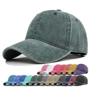 Artículos de moda - Gorra de béisbol de algodón lavado y desgastado de 6 piezas - Product Image 1