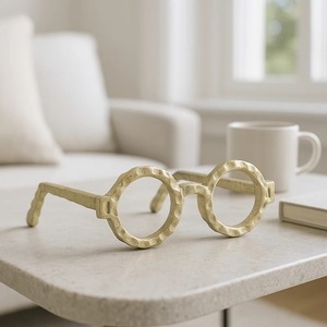 Escultura de Cerámica Hecha a Mano, Diseño Circular Irregular, Decoración Minimalista para Mesa, Decoración Artística para Sala de Estar, Decoración para el Hogar - Product Image 1