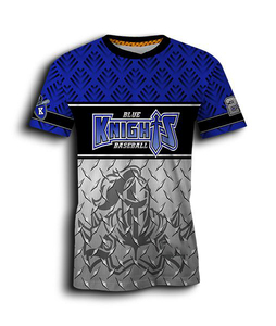 Maillot de baseball pour adulte personnalisé imprimé par transfert thermique, séchage rapide, respirant, antibactérien, protection UV, 100% polyester - Product Image 3