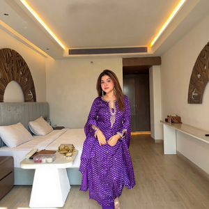 Ensemble salwar kameez brodé tendance avec dupatta pour mariage traditionnel indien pakistanais, tenue pour femme - Product Image 1