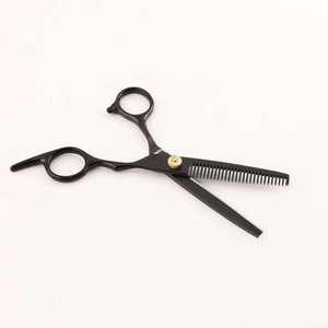 Juego de Tijeras de Peluquería Profesionales de Acero Inoxidable con Cuchillas Afiladas de Seguridad, Cuchillas de 6 Pulgadas, Kit de Corte de Cabello Negro - Product Image 6