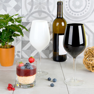 Set di 6 Calici Excelsa Neri per Vino 7,5x7,5x23 Cm - Product Image 2