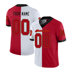 เสื้อซ้อมอเมริกันฟุตบอลแบบตาข่าย คอวี สำหรับทุกเพศ พร้อมบริการพิมพ์โลโก้และออกแบบตามสั่ง (OEM) - Product Image 1