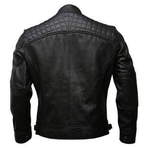 <b>Men's</b> Coated Leather <b>Jacket</b> with Stand Collar Front Logo Breathable <b>Sherpa</b> Lined Streetwear New Fashion Vintage Style Windproof - Product Image 3