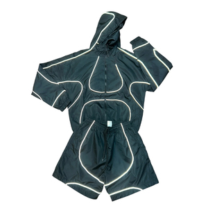 Conjunto de Chaqueta Cortavientos y Pantalones Cortos Deportivos para Hombre, Personalizable con Logotipo, Ligero, de Secado Rápido y Resistente al Agua, Superventas - Product Image 2