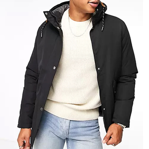 Parka Homme Décontractée Grande Taille à Capuche Imperméable Respirante en Nylon Tissé Écologique Épaisseur Standard 300g Ultime - Product Image 1