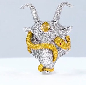 Anillo de Oro Personalizado de Envío Rápido, Anillo de Hip Hop con Corte Brillante Redondo, Moissanita VVS con Certificado GRA, Joyería para Fiestas - Product Image 1