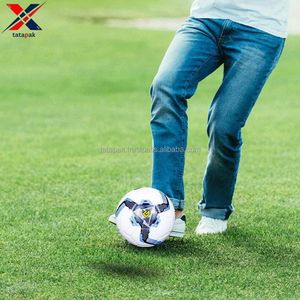 ลูกฟุตบอลคุณภาพสูง ออกแบบโลโก้และดีไซน์เองได้ ขนาด 5 สำหรับฝึกซ้อมและแข่งขัน สีฟ้าขาว สำหรับกีฬา - Product Image 2