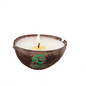 Polished or Natural Color for Coconut Shell Bowl <b>Candle</b>/ Coconut Bowl Scent <b>Candle</b> High Quality and <b>Cheap</b> Price From Eco2go VN - Product Image 2