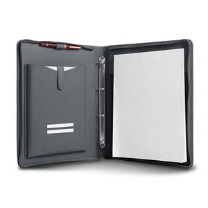 Nexgen Exports Superior Quality Luxurious Style PU Leather Zipper Padfolio Ring <b>Binder</b> <b>Folder</b> Model Ring <b>Binder</b>-24 Accept - Product Image 1