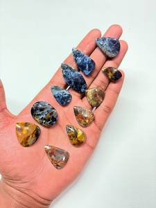 Pietersite de Qualité Supérieure, Gemmes en Vrac Multi-Cabochons pour la Fabrication de Bijoux, Lot en Gros, Cabochons de Guérison Polis à la Main - Product Image 3