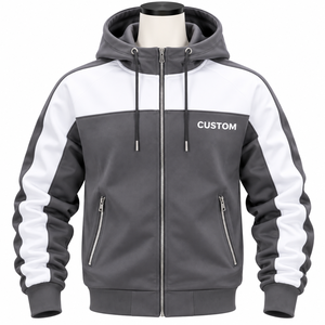 Ensemble de survêtement sportif unisexe personnalisé à capuche 2-en-1 |   Fabricant de vêtements de sport OEM ODM |   Étiquette privée, logo personnalisé, approvisionnement en gros - Product Image 3