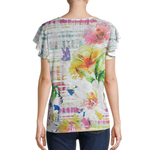 Camisetas de Verano para Mujer, Casuales, con Logotipo Personalizable por Sublimación, 100% Poliéster, de Alta Calidad, Secado Rápido y Transpirables - Product Image 5