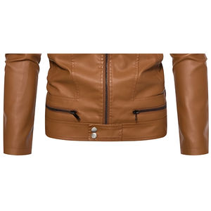 Veste en cuir d'hiver solide pour homme avec logo frontal, réversible et chauffante, coupe-vent, qualité supérieure, 100% cuir, décontractée - Product Image 5