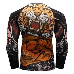 Camisetas de Compresión Lisas con Estampado OEM, Manga Larga, Protección UV, Spandex/Poliéster, para MMA, Jiu Jitsu, con Logotipo Personalizado para Hombre, Marca Fortleo - Product Image 4