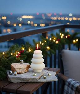 Vela Aromática Moderna Nórdica con Diseño Geométrico de Árbol de Burbujas, Hecha a Mano, sin Humo, No Tóxica, para Decoración del Hogar en Diwali y Navidad - Product Image 1