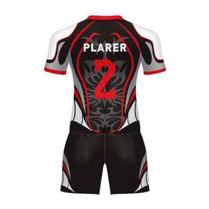Ensemble d'uniformes de rugby personnalisés pour hommes, vêtements de sport respirants, chemises et shorts, vente en gros d'usine auprès d'un fabricant pakistanais - Product Image 3