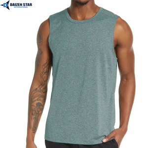 Mens Cotton Tank Top Sleeveless Casual Gym Wear Custom Printed Vest - Product Image 6