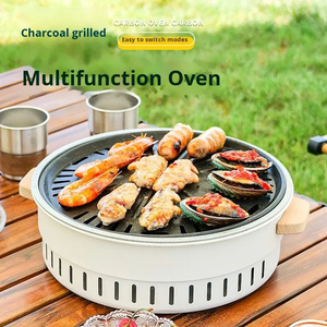 Parrilla Portátil de Carbón de Acero Moderna, de Doble Cara, Plegable, para Acampar, Barbacoa al Aire Libre, Hoguera para Picnic y Jardín - Product Image 6