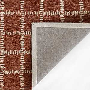 Alfombra Geométrica de Lana Tejida a Mano, Diseño Moderno con Relieve, Color Rojo Marfil, Fabricante, Proveedor, Mayorista - Product Image 5