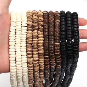 Perles en bois pour macramé, tentures murales, suspensions pour plantes et décoration bohème – Perles artisanales - Product Image 5