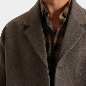 Blouson Bomber Homme en Mélange de Laine, Coupe Décontractée, Léger, Imperméable, Réversible, pour l'Hiver, Usage Quotidien, Qualité Supérieure - Product Image 3