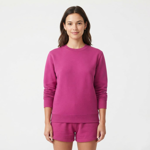 Sudadera de Cuello Redondo para Mujer, de Alta Calidad, Corte Holgado, Felpa Suave, con Logotipo Personalizado, Ropa Casual de Invierno, Venta al Por Mayor - Product Image 5