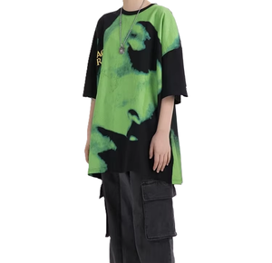 Camiseta Oversize de Algodón Peinado 100% Personalizada OEM para Streetwear, de Alto Gramaje, Lisa, Impresa DTG DTF, Anti-Pilling, Transpirable, para Hombre y Mujer - Product Image 4