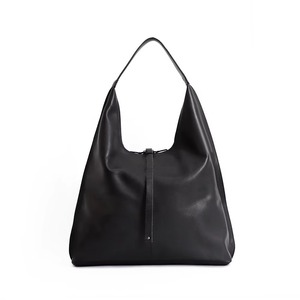 Sac à bandoulière en cuir véritable pour femme, grande capacité, sac hobo souple, élégant, professionnel, à deux fermetures éclair, pour le quotidien - Product Image 5