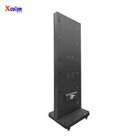 Pantalla LED Plegable X-color, Gabinete de Aluminio Fundido, Exhibición Publicitaria Portátil, Kiosco Digital con Soporte de Piso, 1080P